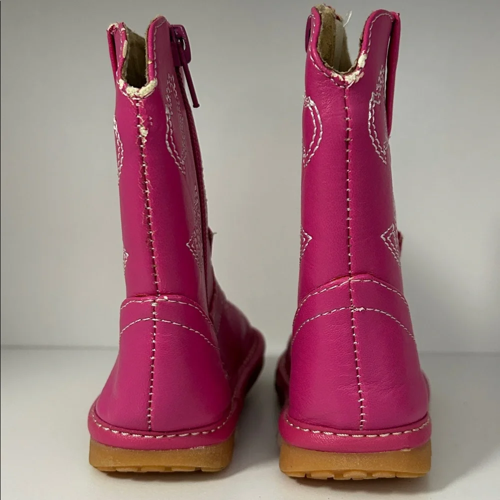 Squeak‎ Me Alligator Girls Toddler 3 Boots Pink Western Zip Up B130
